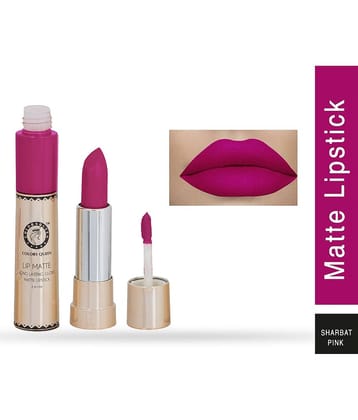 COLORS QUEEN 2 In 1 Matte Lip Gloss and Lipstick Sharbati Pink (Shade - 05)