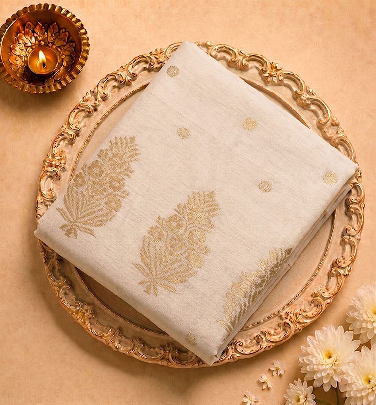 Handloom Chanderi  Silk Cotton Saree