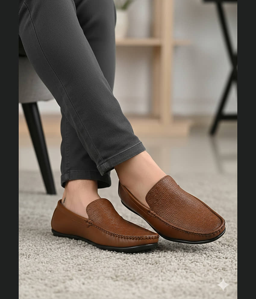 Sir Corbett Tan Men's Slip on Shoes