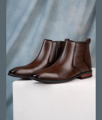 Fentacia Brown Men's Chelsea Boots