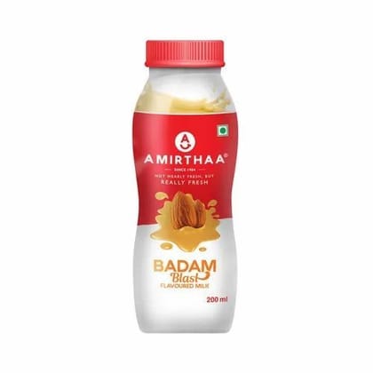 Amirthaa Badam Blast Flavoured Milk, 200 ml