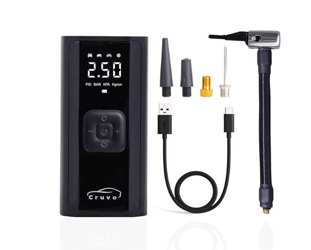 Airbank CR03 Tire Inflator | Corded & Cordless Use with 6000mAh Battery | 1 Year Warranty