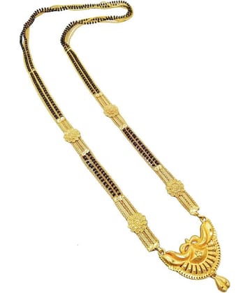 SHANKH-KRIVA - Golden Mangalsutra ( Pack of 1 )