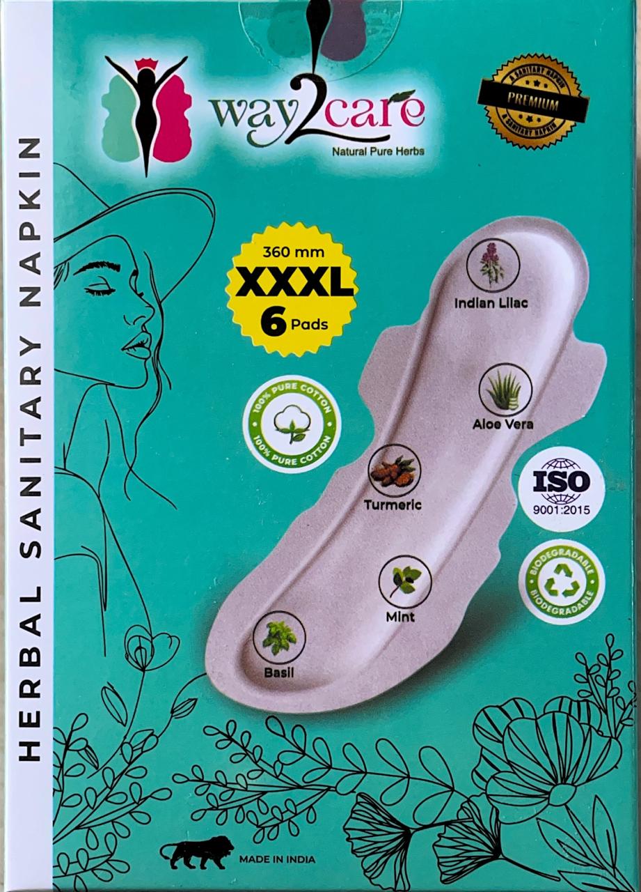 HERBAL SANITARY 360 MM XXXL 6 Pads