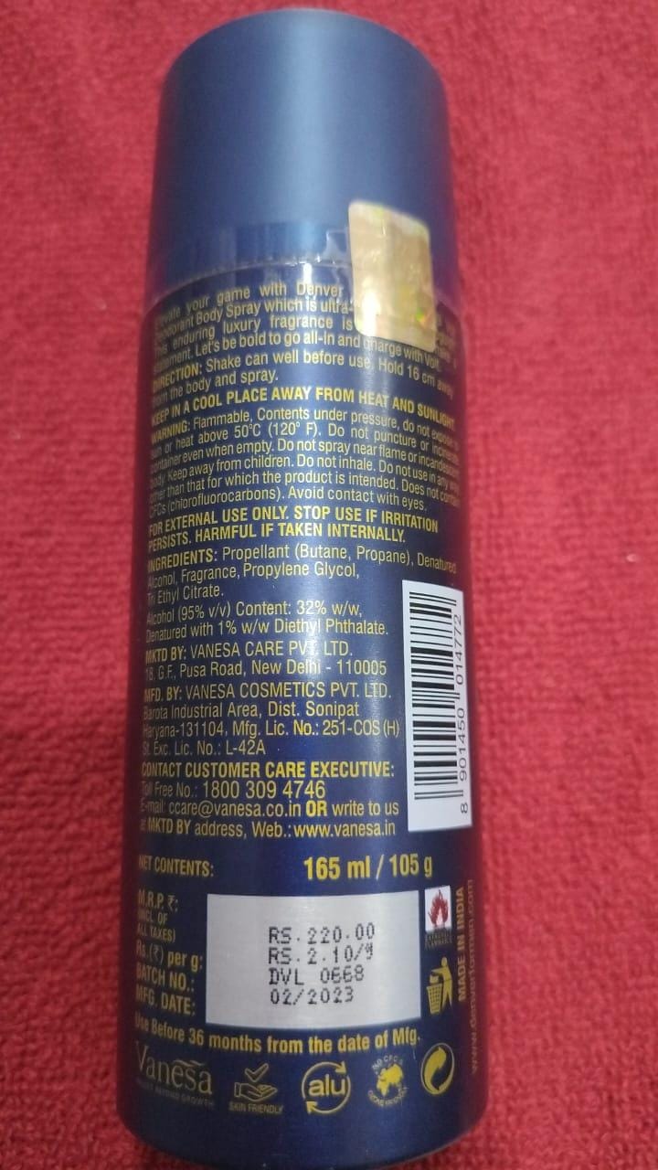 DENVER SPORTUNG CLUB VOLT DEODORANT