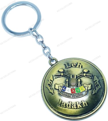 KD COLLECTIONS Leh Ladakh Tibet Rotating Revolving Keychain - Golden Color - Pack of 1 Keychain KD COLLECTIONS Leh Ladakh Tibet Rotating Revolving Keychain - Golden Color - Pack of 1 Keychain