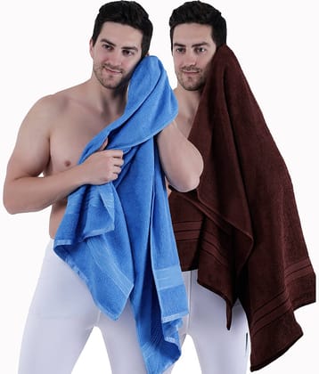 Dollar Cotton Striped 500 -GSM Bath Towel ( Pack of 2 ) - Multicolor