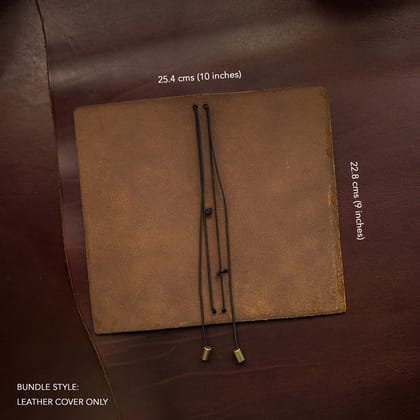 Burnt Mahogany TBC Travellers Journal | Slim-Leather Cover Only
