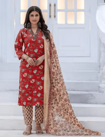 Womens Embroidered Rayon Kurta Pant Dupatta Set | Stylish Ethnic Wear for Daily & Festive Occasions | Lightweight, Comfortable & Breathable | Perfect for Office, Parties & Casual Outings