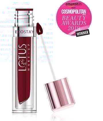 Lotus Make,Up Ecostay Matte Lip Lacquer , Wine Velvet EL11 .4g