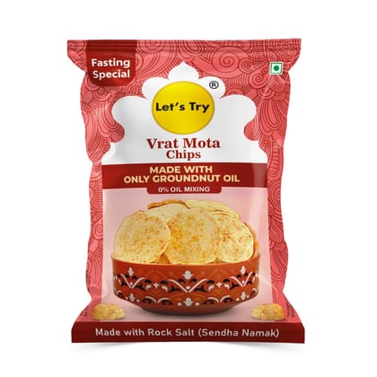 Let's Try Vrat Mota Chips - 57g