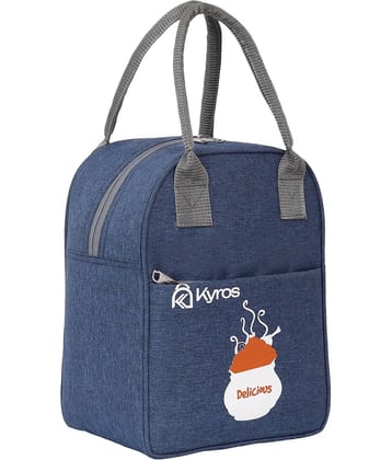 Kyros Blue Polyester Lunch Bag Pack of 1
