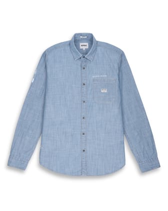 DENIM SHIRT IN LT BLUE-M