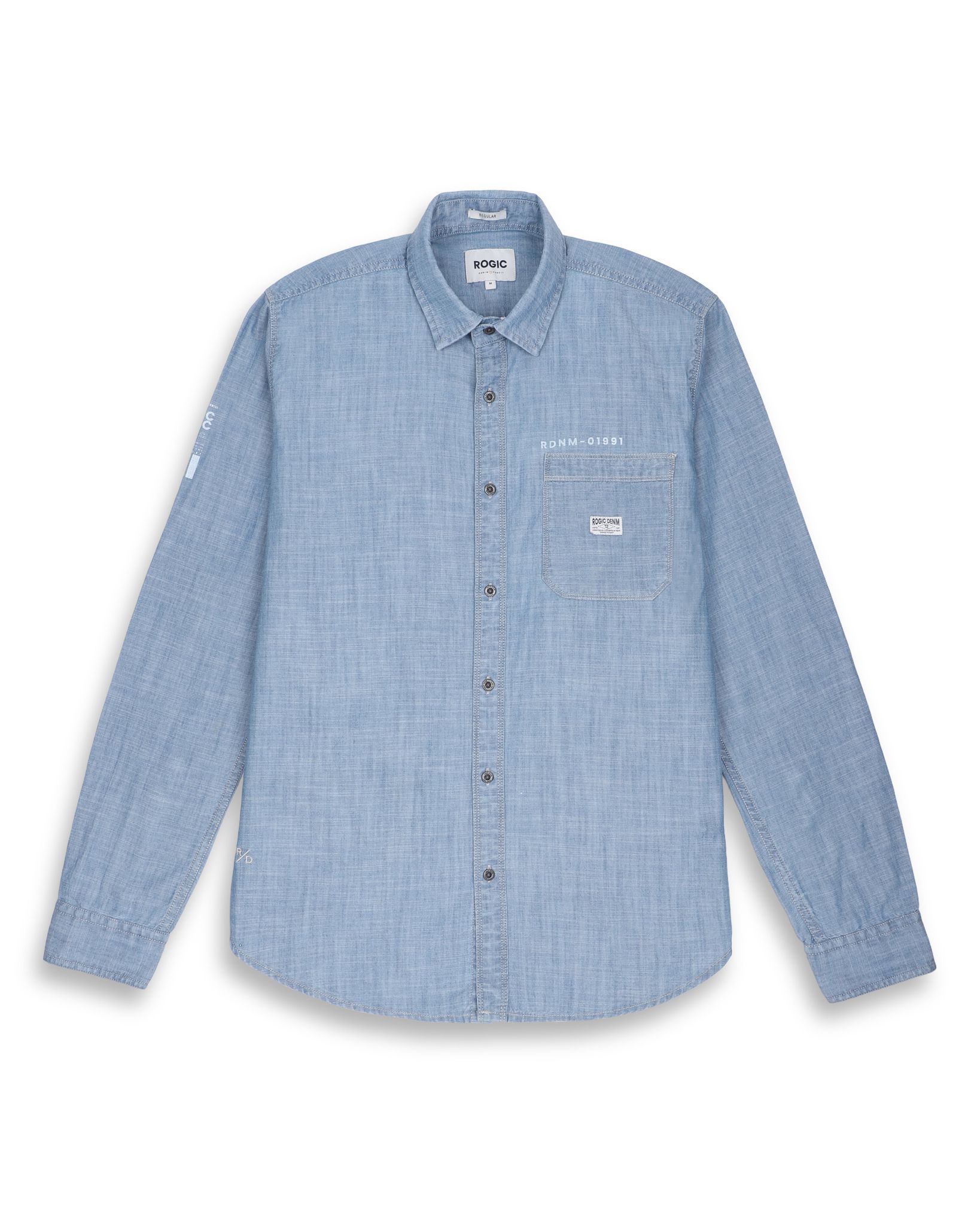DENIM SHIRT IN LT BLUE-M