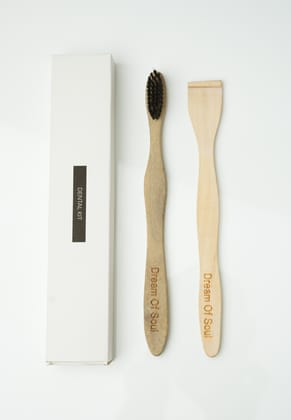 Neem Dental Kit (Toothbrush + Tongue Cleaner )