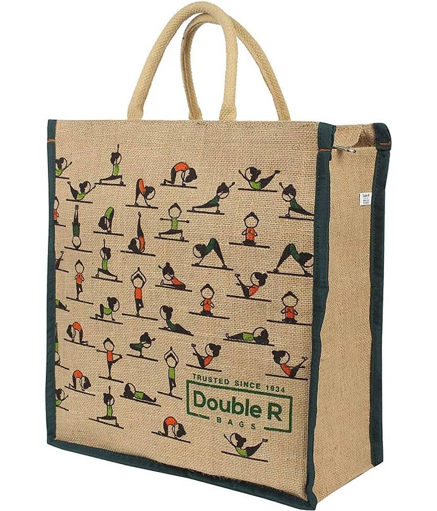 Double R Bags - Multi Color Jute Lunch Bag