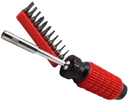 11-in-1 Magnetic Screwdriver Set, Rubber Grip, Multifunctional Combination Tool Set