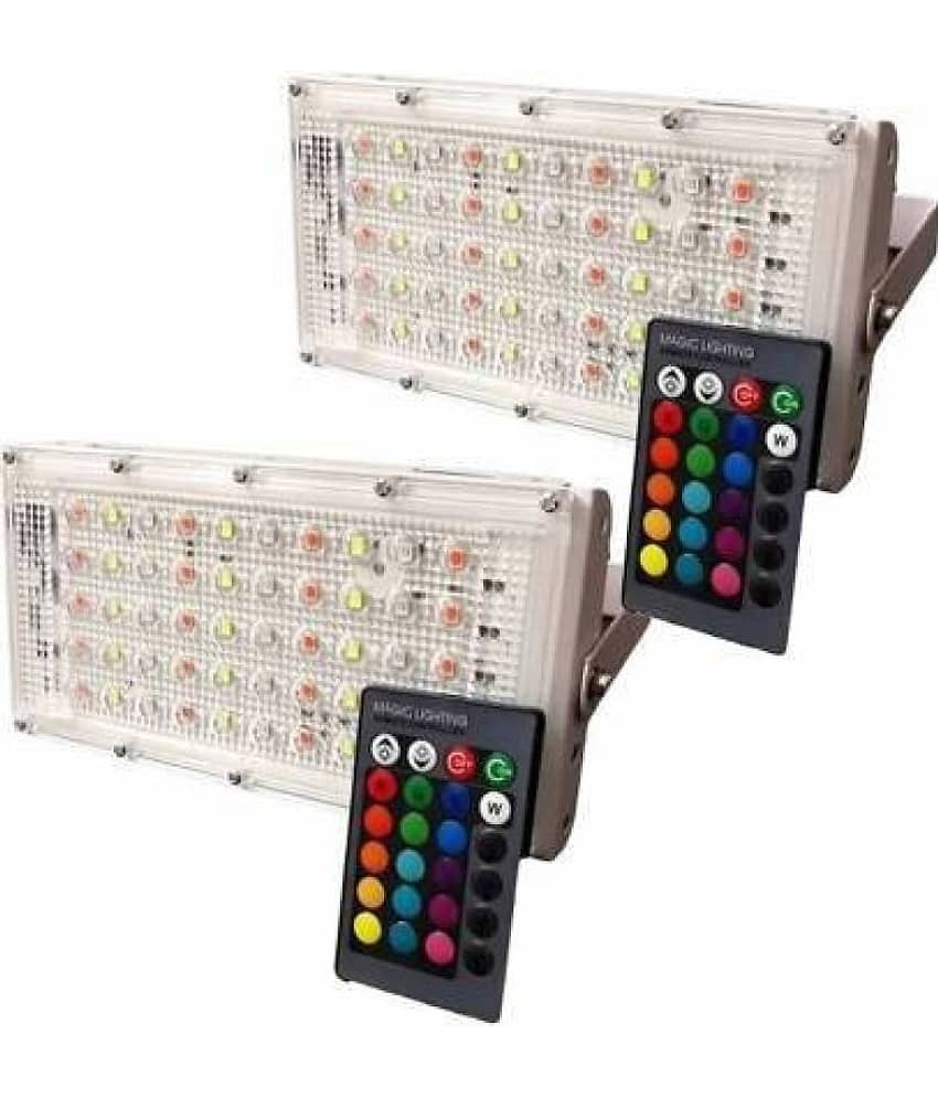 ZESTRUM RGB 50 Watts Flood Light ( Pack of 2 )