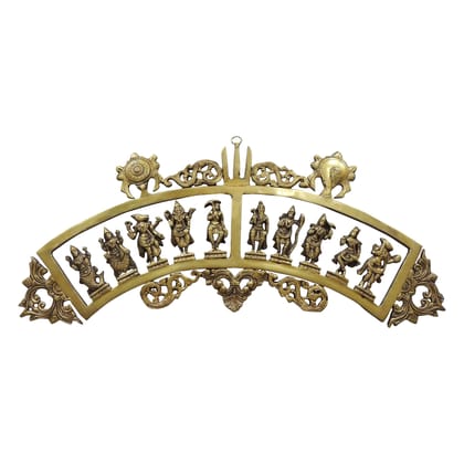Brass Wall Hanging Showpiece Das Avatar, Height : 12 Inch (BSMAS1309 A)