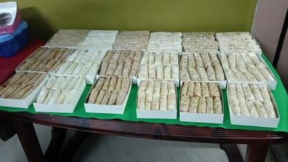 Exquisite Dry Fruit Pootharekulu Authentic Indian Sweet