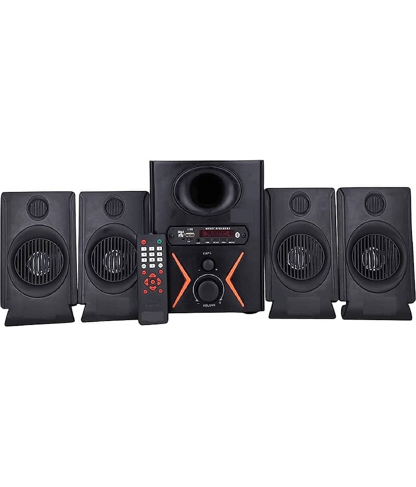 Znitax Spice Gold 80 W Bluetooth Speaker Bluetooth v5.0 with USB Playback Time 5 hrs Black