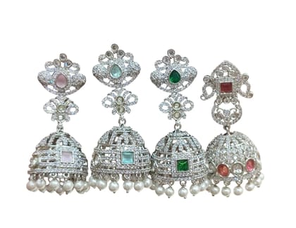 WHITE STONE EARRINGS