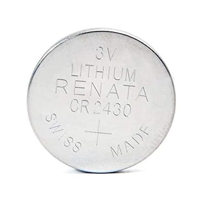 Renata Coin Cell Battery CR2430 3V Lithium Replaces DL2430, BR2430