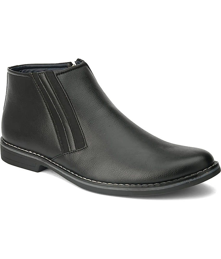 Leeport - Black Men's Formal Boots