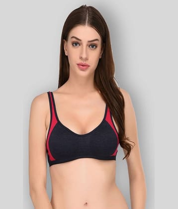 Elina Cotton Non Padded Women's T-Shirt Bra ( Black )