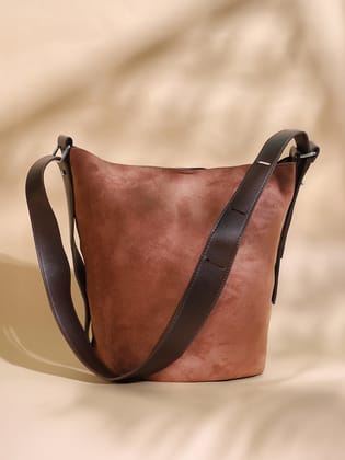 The Bucket Tote Bag - Russet Brown-Handbag