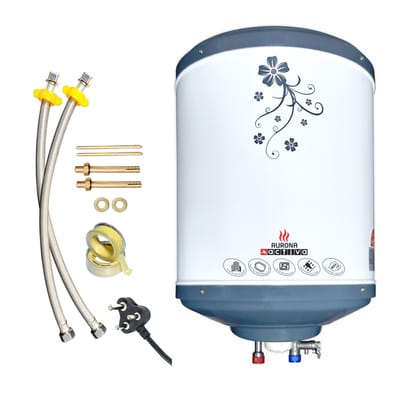ACTIVA Aurona 25L Storage Water Heater Geyser for Bathroom | 2000W | BEE 5 Star | ISI Copper Heating Element | Auto Cut-Off | Anti-Rust Tank | 5-Year Warranty ACTIVA Aurona 25L Storage Water Heater Geyser for Bathroom | 2000W | BEE 5 Star | ISI Copper He