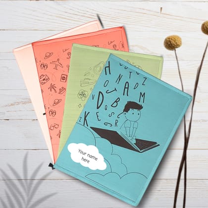 Poly Silk Printed File Folders Set of 4 Multicolor