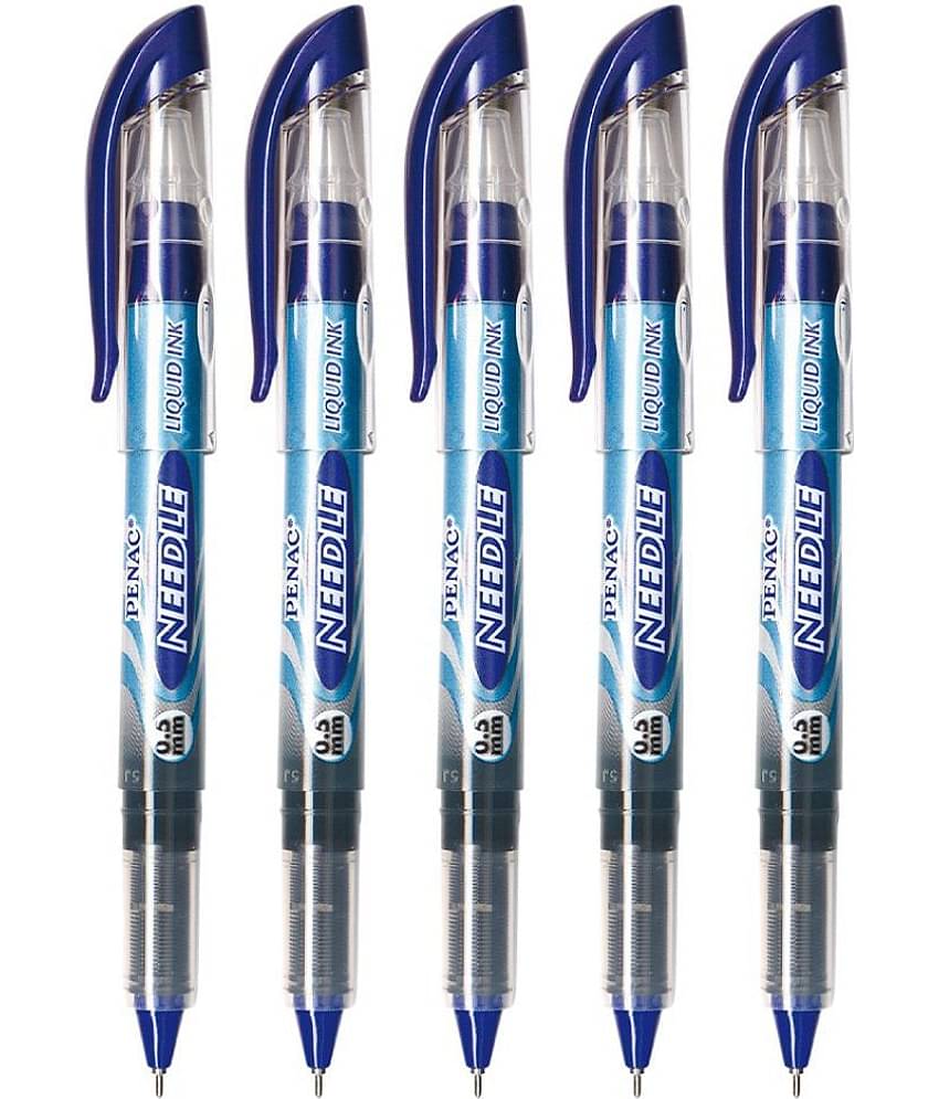 Penac Needle LIQUID Ink 0,7 blue ink (Pack of 5)
