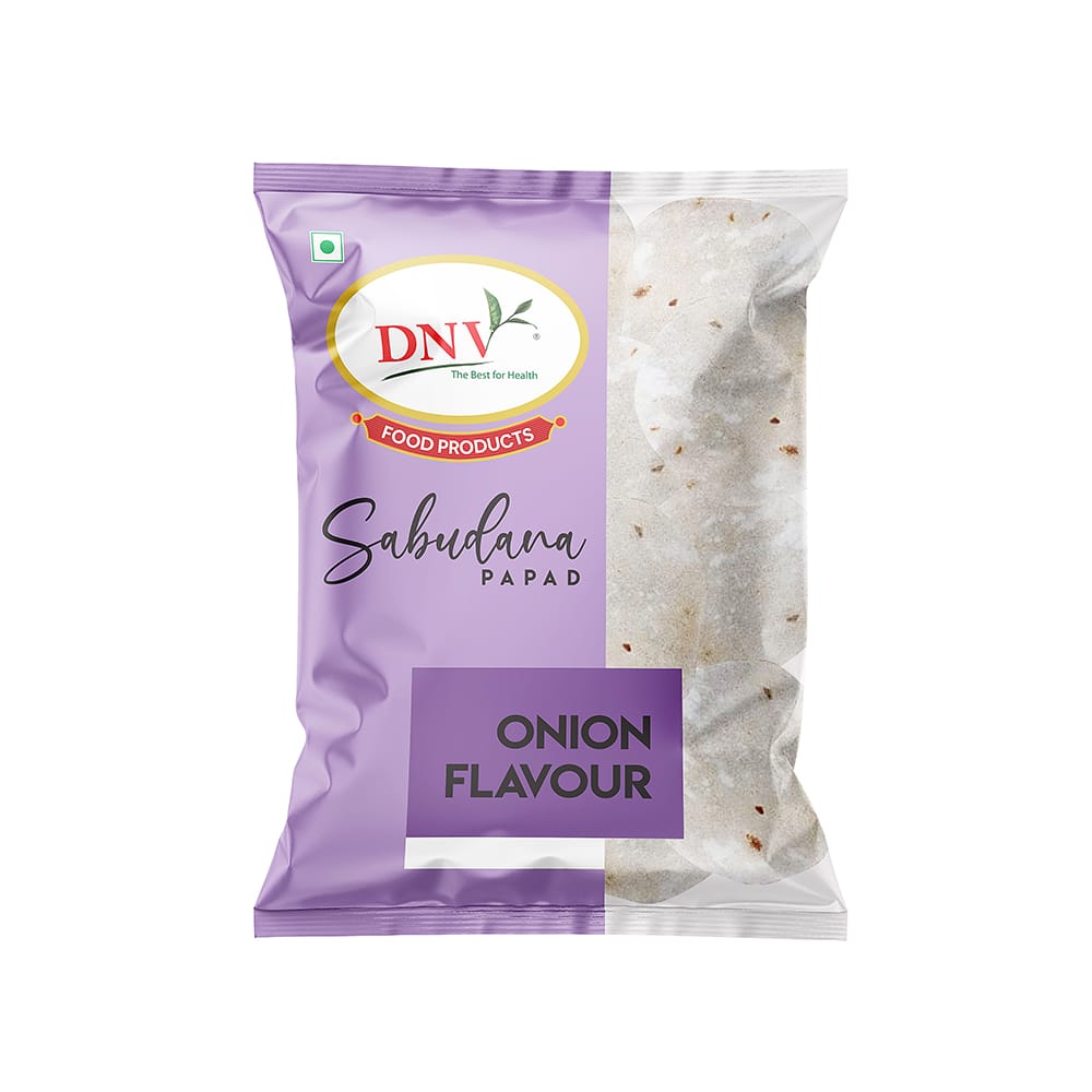 DNV Foods Onion Sabudana Papad, 70 gm