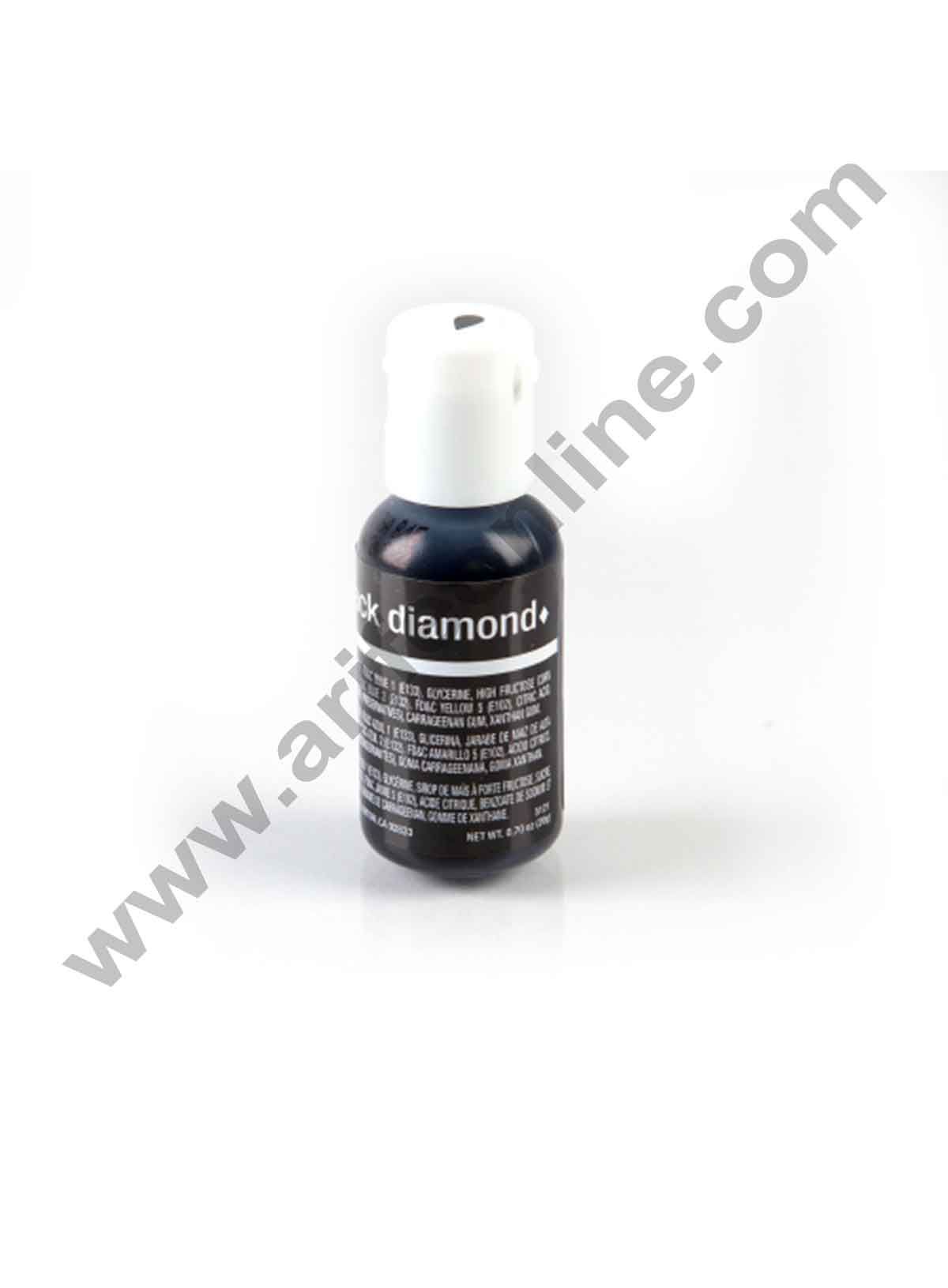 Chefmaster Liqua-Gel Black Diamond.70 oz Food Color (20g)