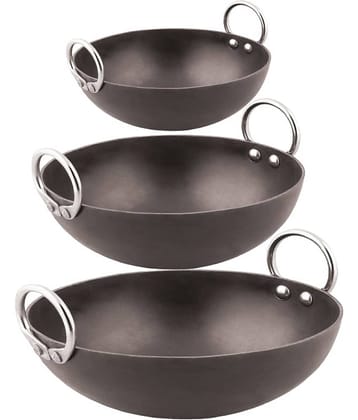 Veer - Iron Deep Kadhai 2 mm ( 7 ) L