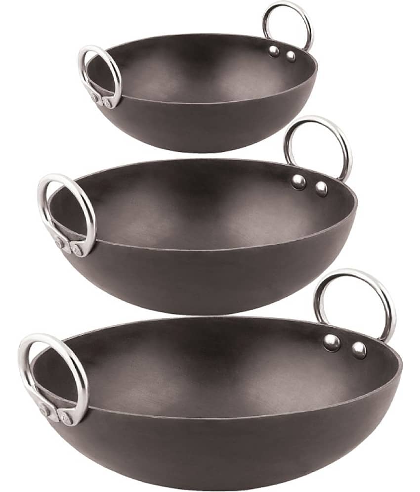 Veer - Iron Deep Kadhai 2 mm ( 7 ) L