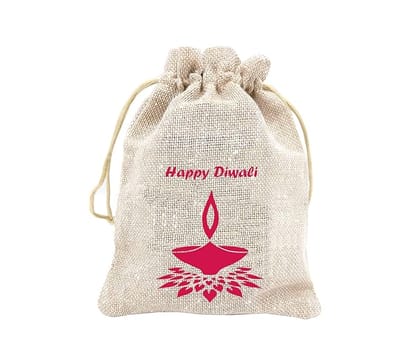 IVARIAN - Jute Potli Bag, Return Gifting Bag, (Pack of 25)