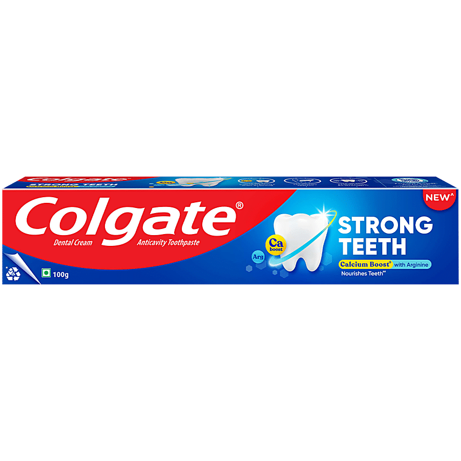 Colgate Strong Teeth Toothpaste With Amino Shakti, 100 gm