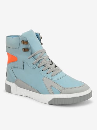 Woakers Grey Synthetic Leather Lace Up Causal Shoes for Men - UK8