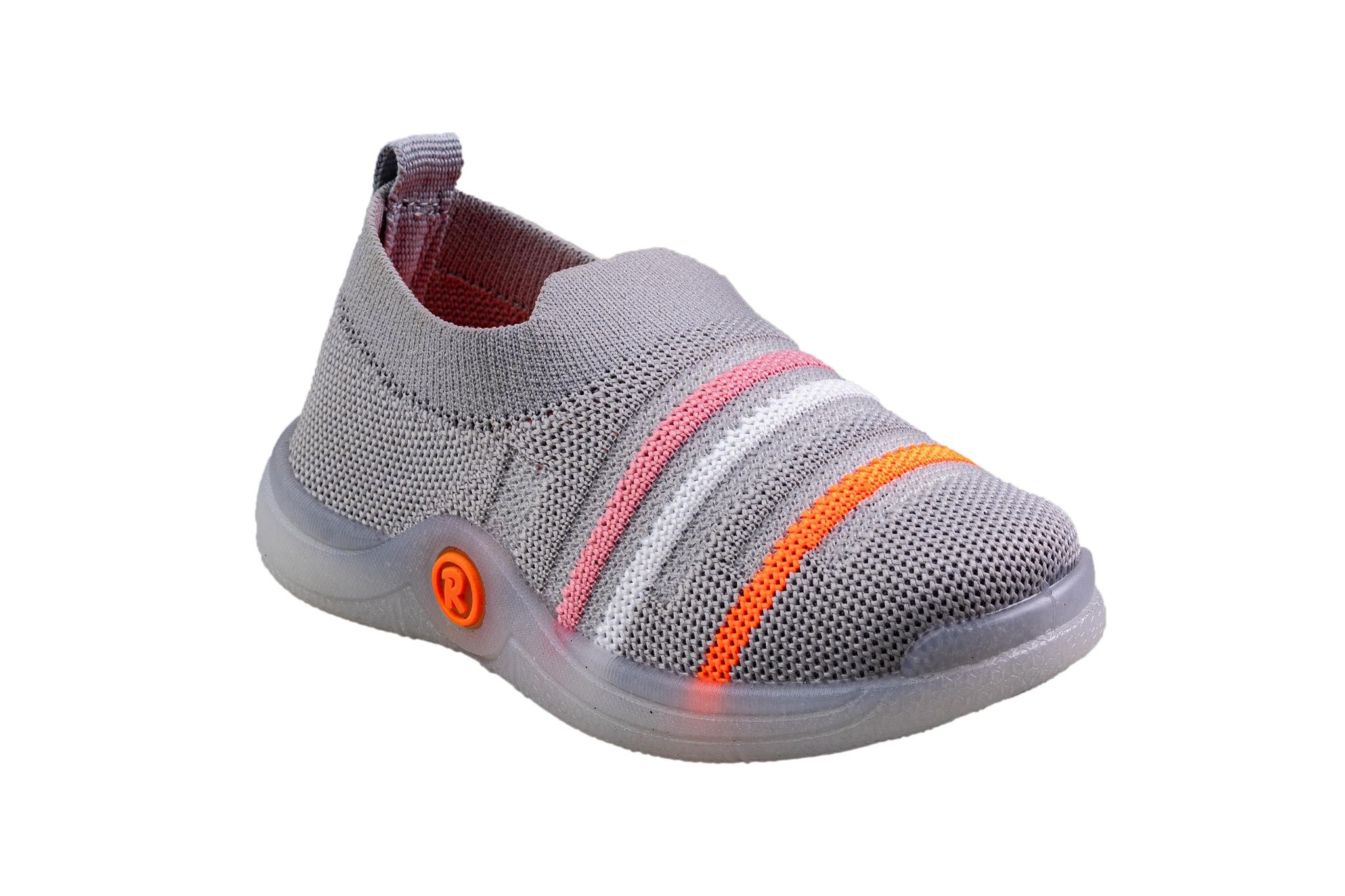 Rouba Grey Children Sports Shoe-Grey / 5