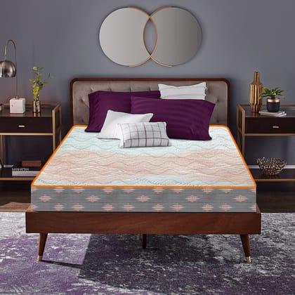 COIRFIT Health Spa Active Orthopedic with SrtX TECHNOLOGY 6 Inch Double Size High Resilience (HR) Foam Mattress (72X48 Inches),Backcare Mattress|100% Visco-Pro Memory Foam|Dual Side Quilted,15-Year Warranty