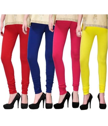 Famaya Pack of 4 Girls 100% Cotton Leggings ( Green )