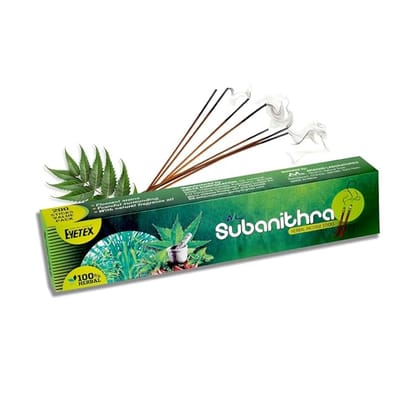 Subhanitra Herbal Incense Sticks|from The House of Eyetex|100% Herbal|Chemical-Free|Low Smoke Output|Eco-Friendly