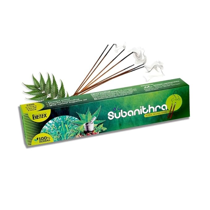 Subhanitra Herbal Incense Sticks|from The House of Eyetex|100% Herbal|Chemical-Free|Low Smoke Output|Eco-Friendly