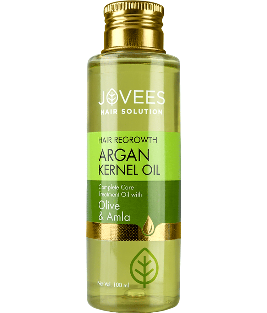 Jovees Herbal Hair Regrowth Argan Kernel Oil-Olive and Amla For Shiny Hair, 100ml (Pack of 1)