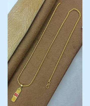 KRIMO Golden Pendant set ( Pack of 1 )