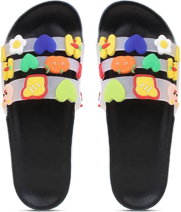 Pampy Angel - Black Women's Slide Flip flop