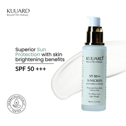 Kuuard Sunscreen Ultra Defense Spf 50+++ | Lightweight, Non-Greasy Formula with Niacinamide & Hyaluronic Acid