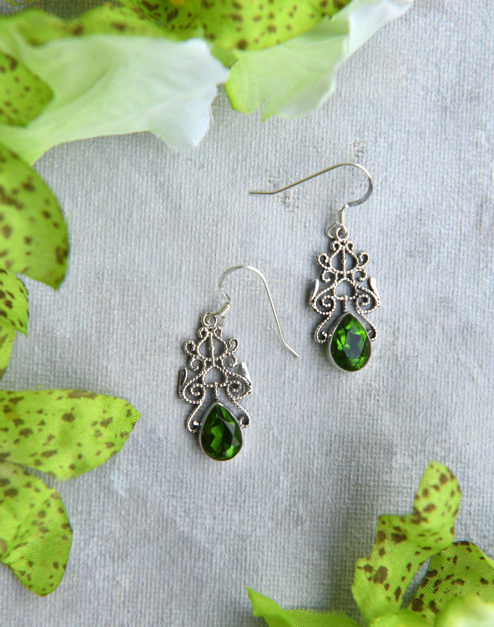 Delicate Peridot Drops